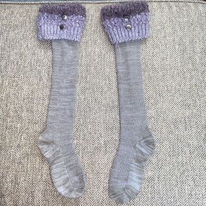 NWOT Boot Socks Gray- Never worn